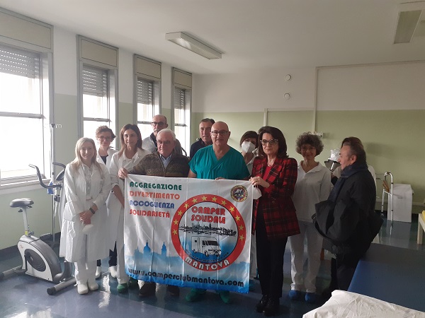 Cyclette per la riabilitazione cardiorespiratoria da camper solidale