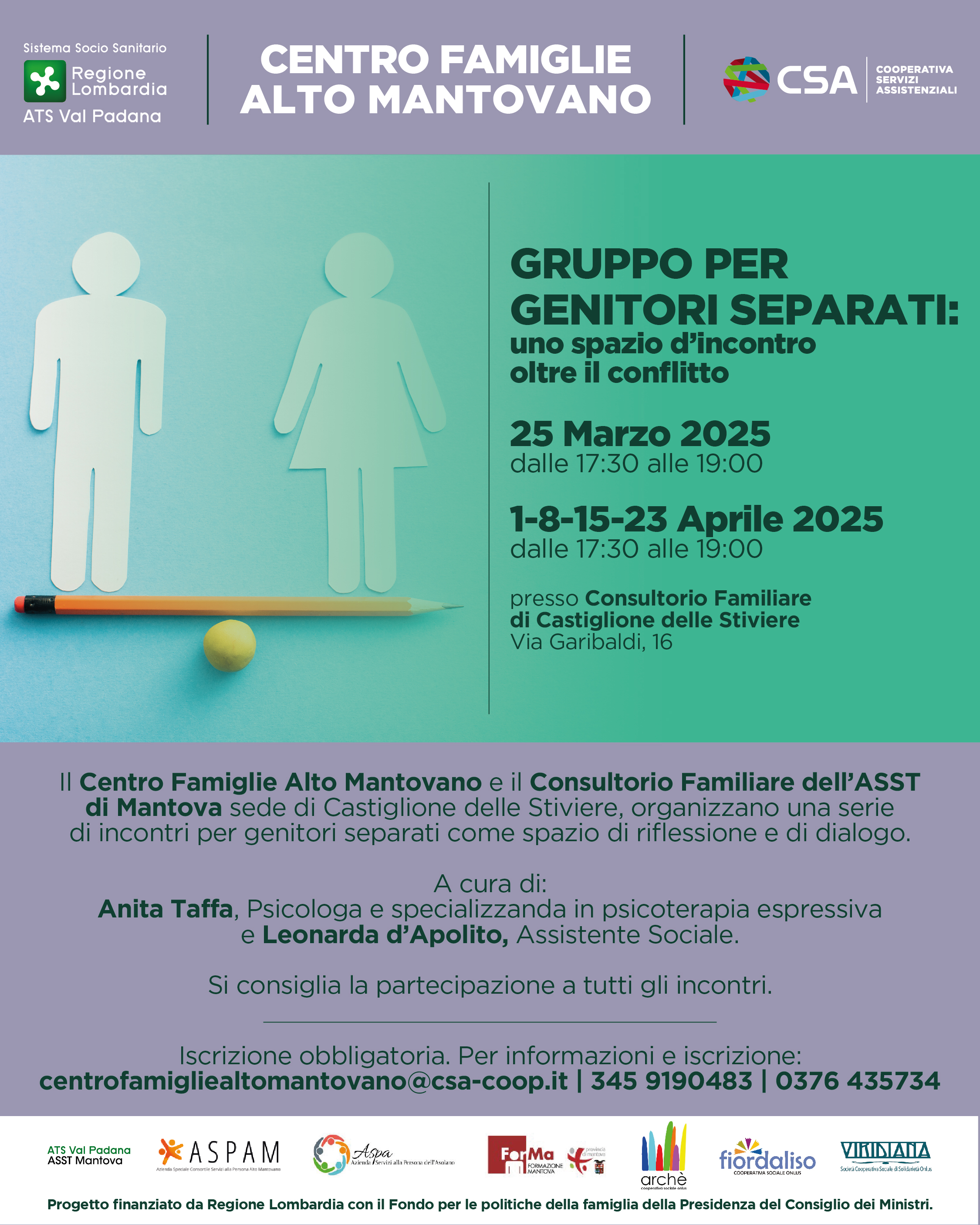 GRUPPO PER GENITORI SEPARATI - CASTIGLIONE D/S