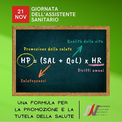 V Giornata dell’Assistente sanitario: “Una formula per la promozione della salute”