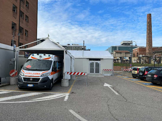 Covid, nuove postazioni per i pazienti al Pronto Soccorso di Mantova