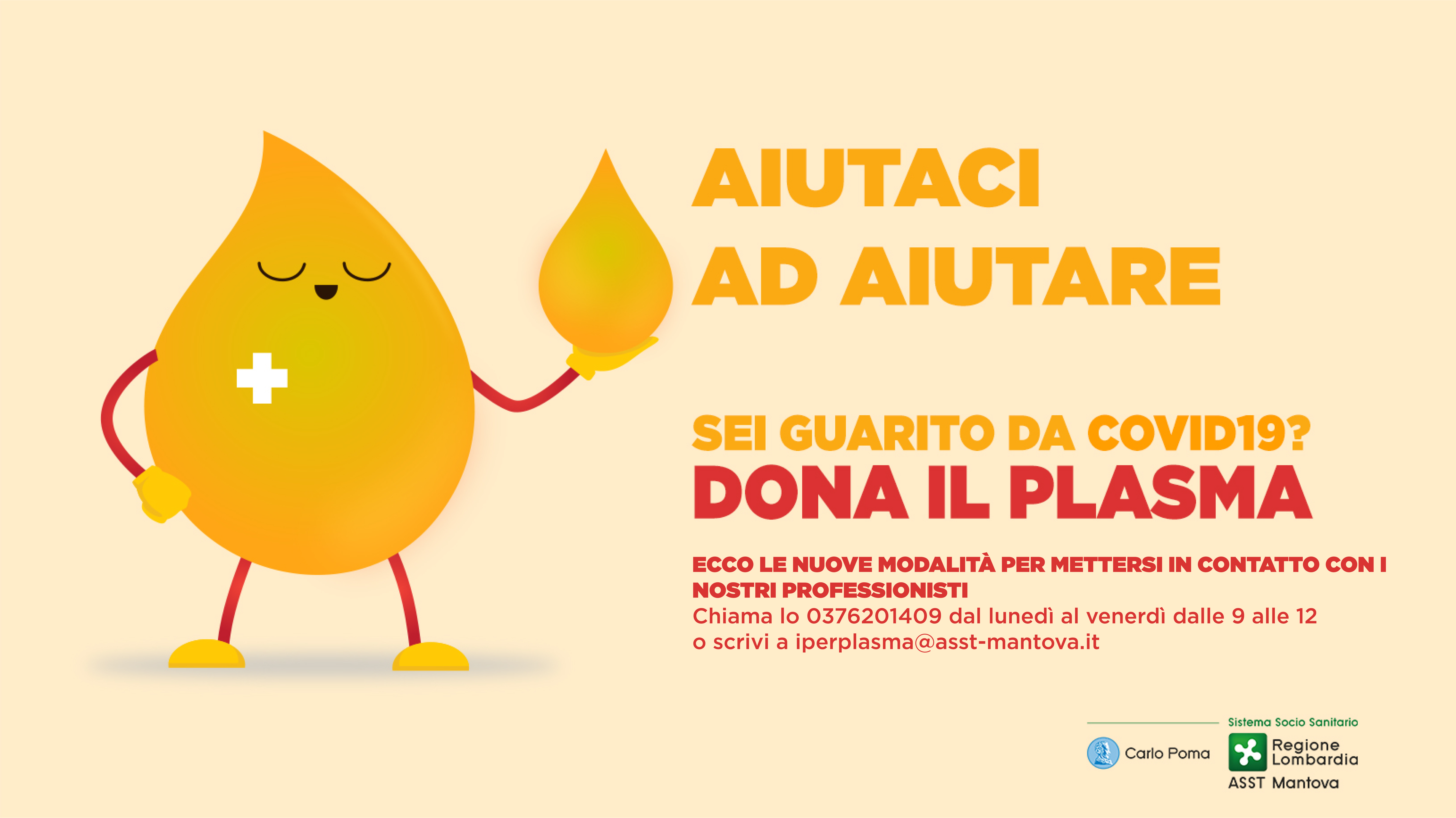 Nuovi contatti per la donazione di plasma