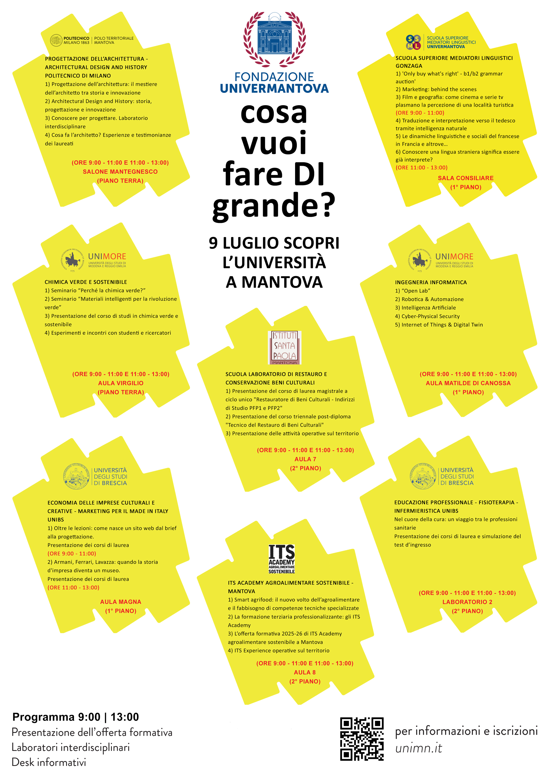 COSA VUOI FARE DI GRANDE? SCOPRI L’UNIVERSITÀ A MANTOVA
