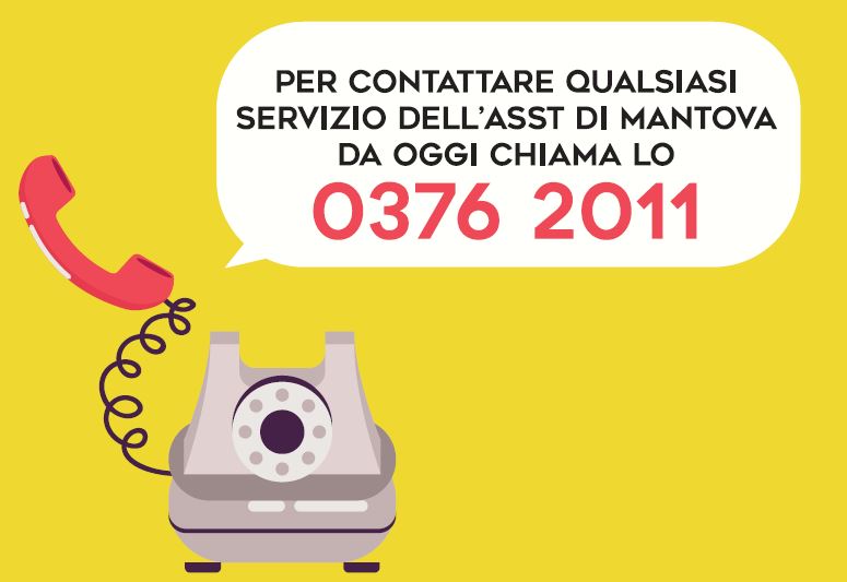 È attivo il numero unico per contattare l’ASST di Mantova