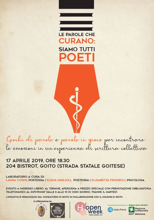 LE PAROLE CHE CURANO: SIAMO TUTTI POETI