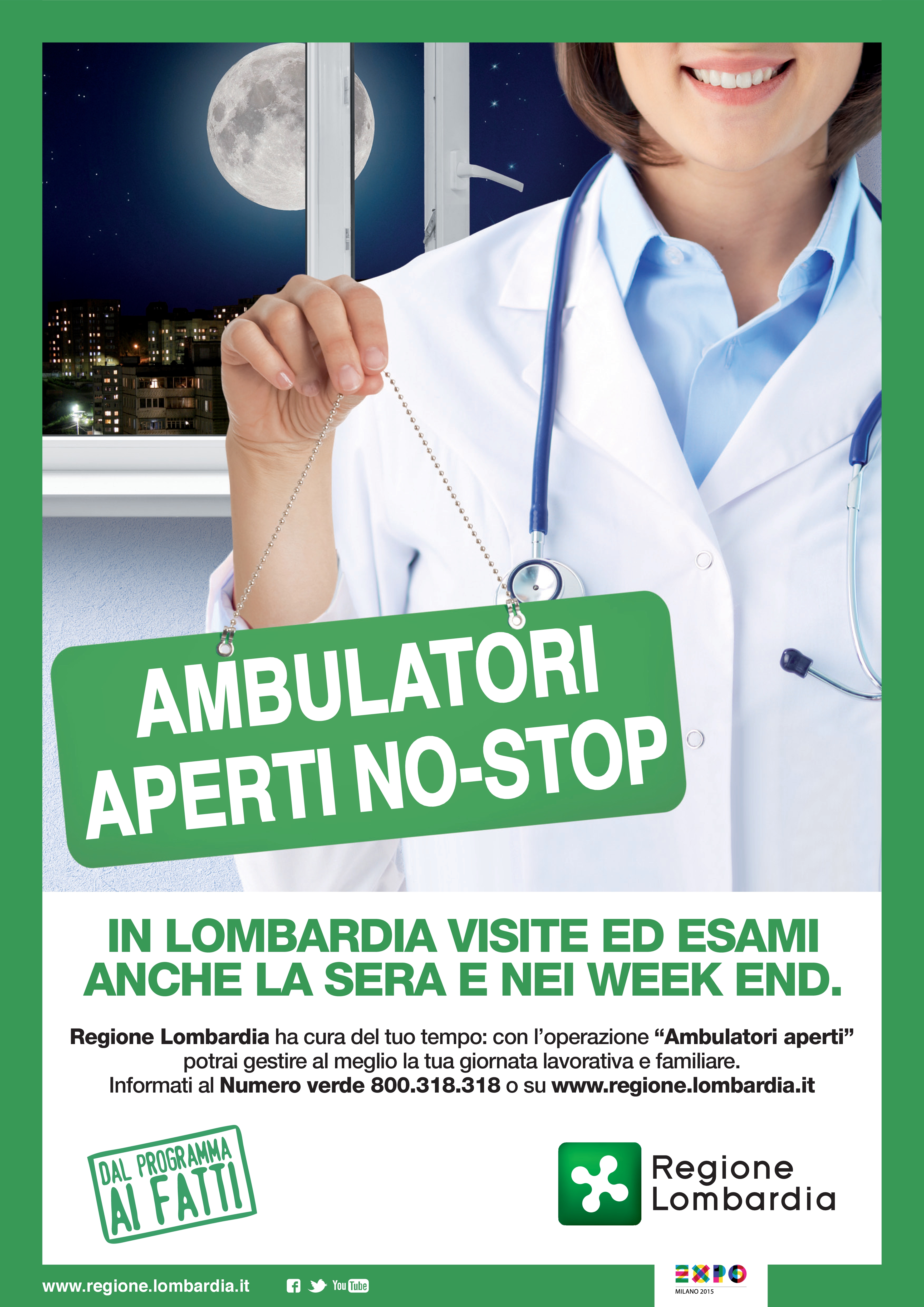 Locandina ambulatori aperti