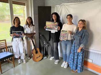 Da sinistra, Tiziana Capiluppi, Morena Melli, Leila Dellaji, Daniela Sbordone, Patrizia Bozzola