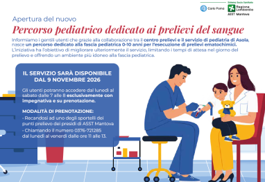 prelievi ematici pediatria Asola